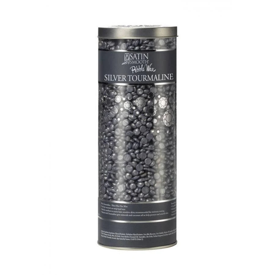 Satin Smooth Peeble Wax Silver Tourmaline 23 oz 650 gram - #357021 - Premier Nail Supply 