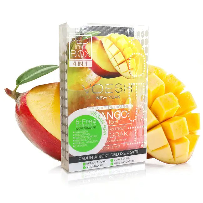 Voesh Deluxe Pedi 4 in1 Mango Delight Case 50 Pack - Premier Nail Supply 