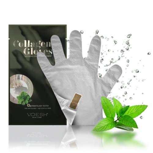 VOESH Collagen Gloves Enriched With Phyto Collagen & Peppermint 1 Pair - Premier Nail Supply 