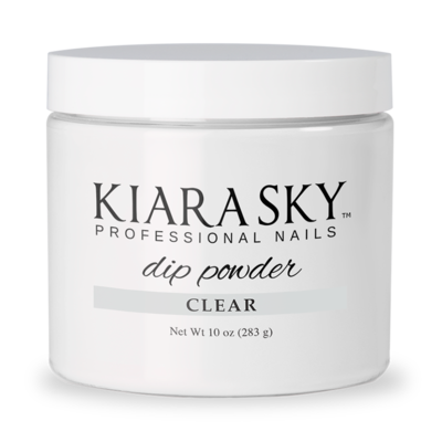 Kiara Sky - Dipping Powder - Clear 10 oz - Premier Nail Supply 