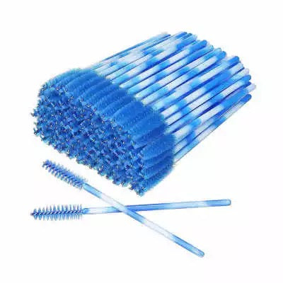 Blue Mascara Brush 50pcs. - Premier Nail Supply 