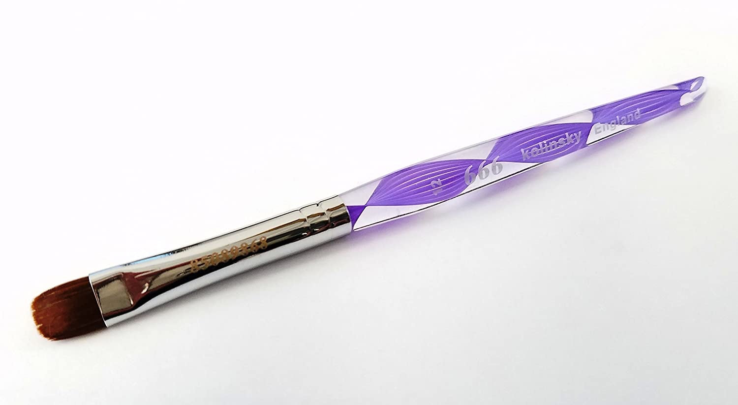 666 French brush purple spiral size 12 - #80083 - Premier Nail Supply 