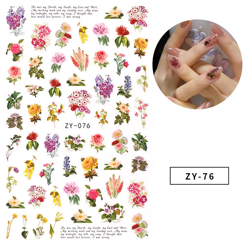 My Spring Flowers ZY076 - Premier Nail Supply 