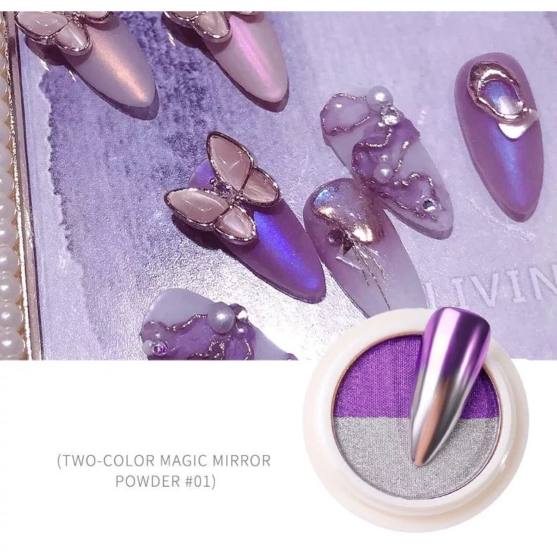 Solid Chrome Pigments Ombré  Powder - Premier Nail Supply 