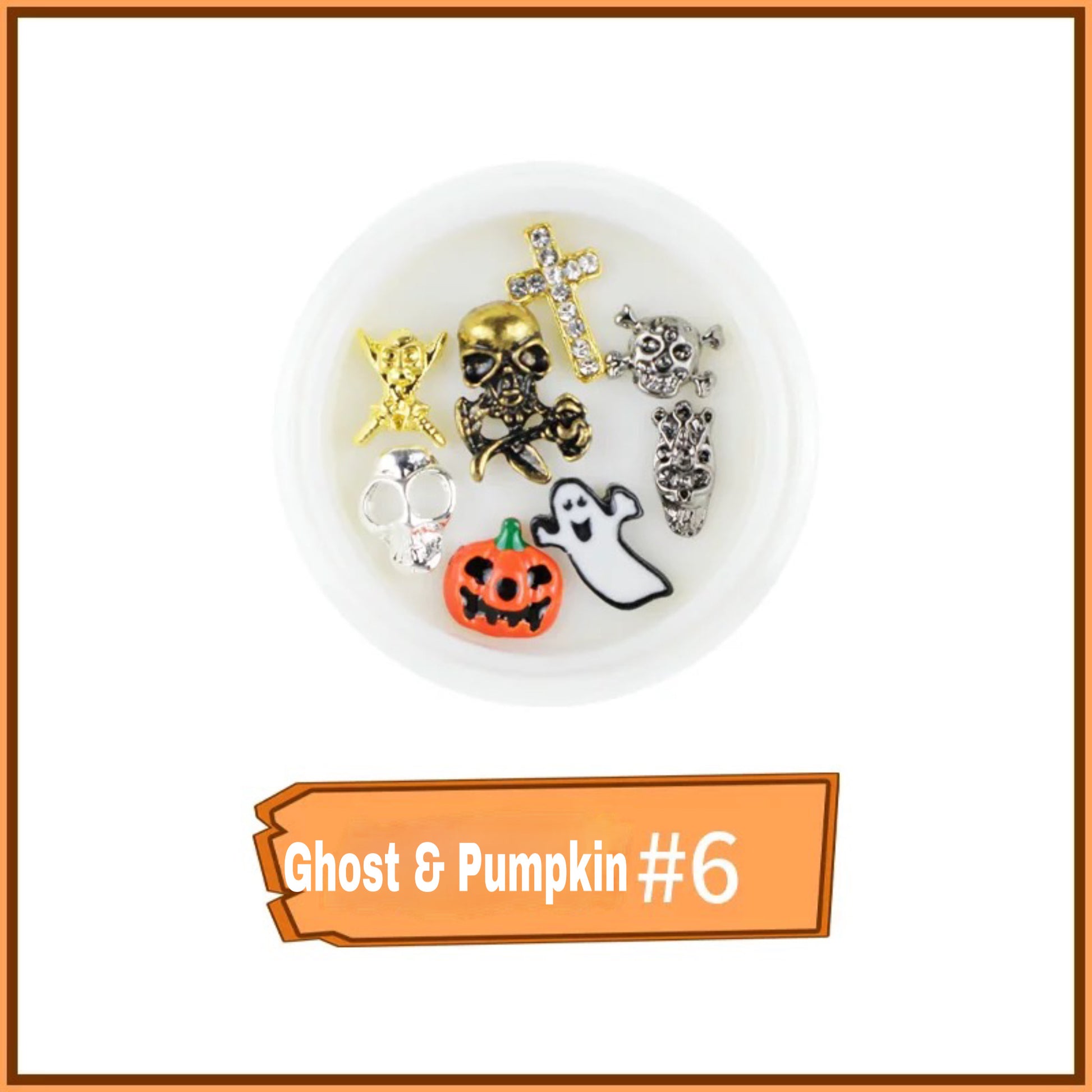 Ghost & Pumpkin NA003-6 - Premier Nail Supply 