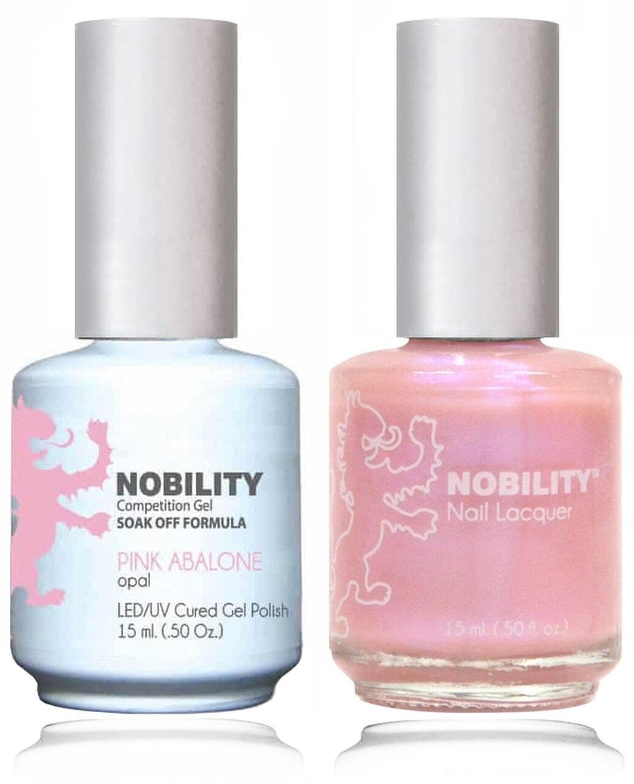 Lechat Nobility Gel Polish & Nail Lacquer - Pink Abalone 0.5 oz - #NBCS030 - Premier Nail Supply 