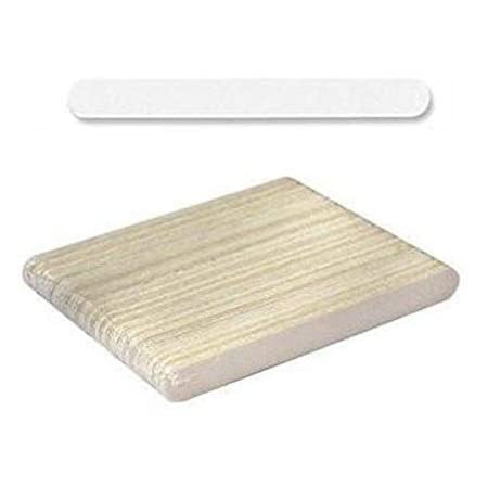 Nail File Mini 80/100 White Wood 50 pc #F520 - Premier Nail Supply 