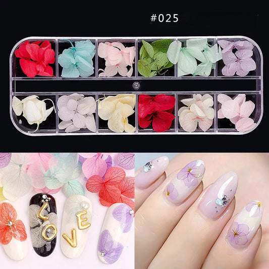Dried Natural Flowers Mix 12 Different Color - 025 - Premier Nail Supply 