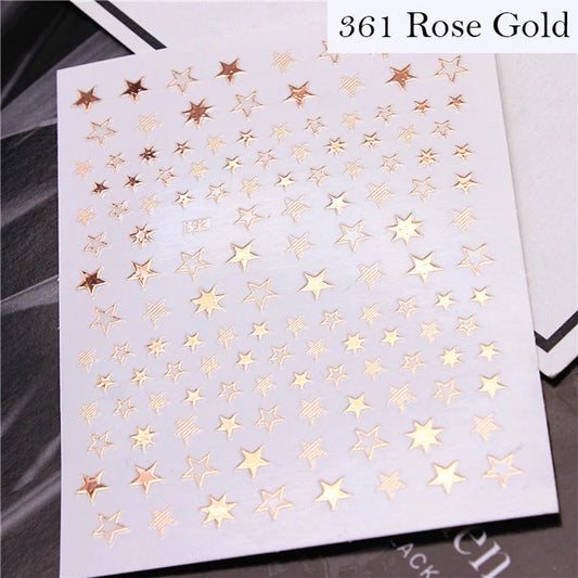 Rose Gold Star Sticker RG361 - Premier Nail Supply 