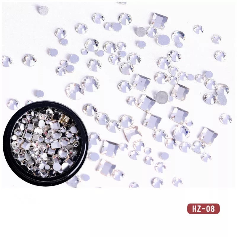 Square Diamonds Rhinestone Mix HZ-08 - Premier Nail Supply 