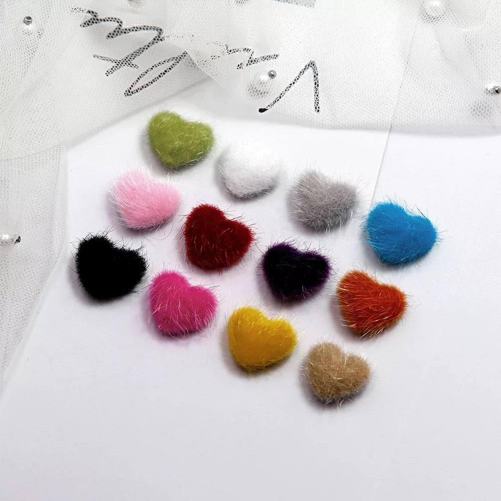 Pom Pom Heart Nail Design- #POHN12 - Premier Nail Supply 