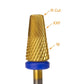 Umbrella Dill Bit 5 in 1 M + XXF -Gold 3/32 - Premier Nail Supply 