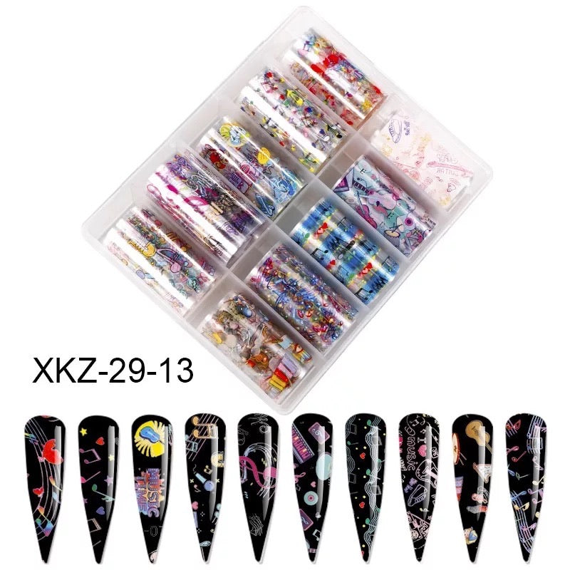 Musicals Nail Foil - XKZ29-13 - Premier Nail Supply 