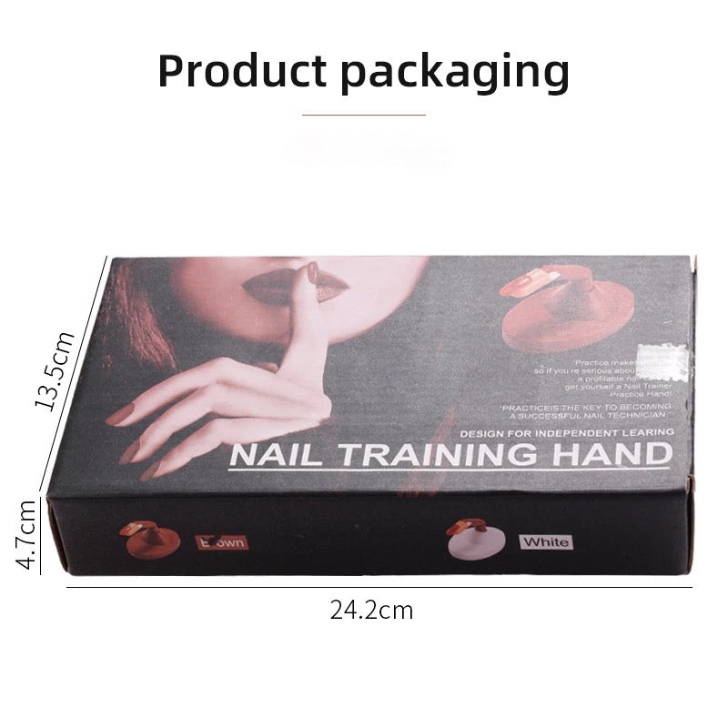 Practice Hand Flexible Easily Nail Training Moveable False For Acrylic - Premier Nail Supply 