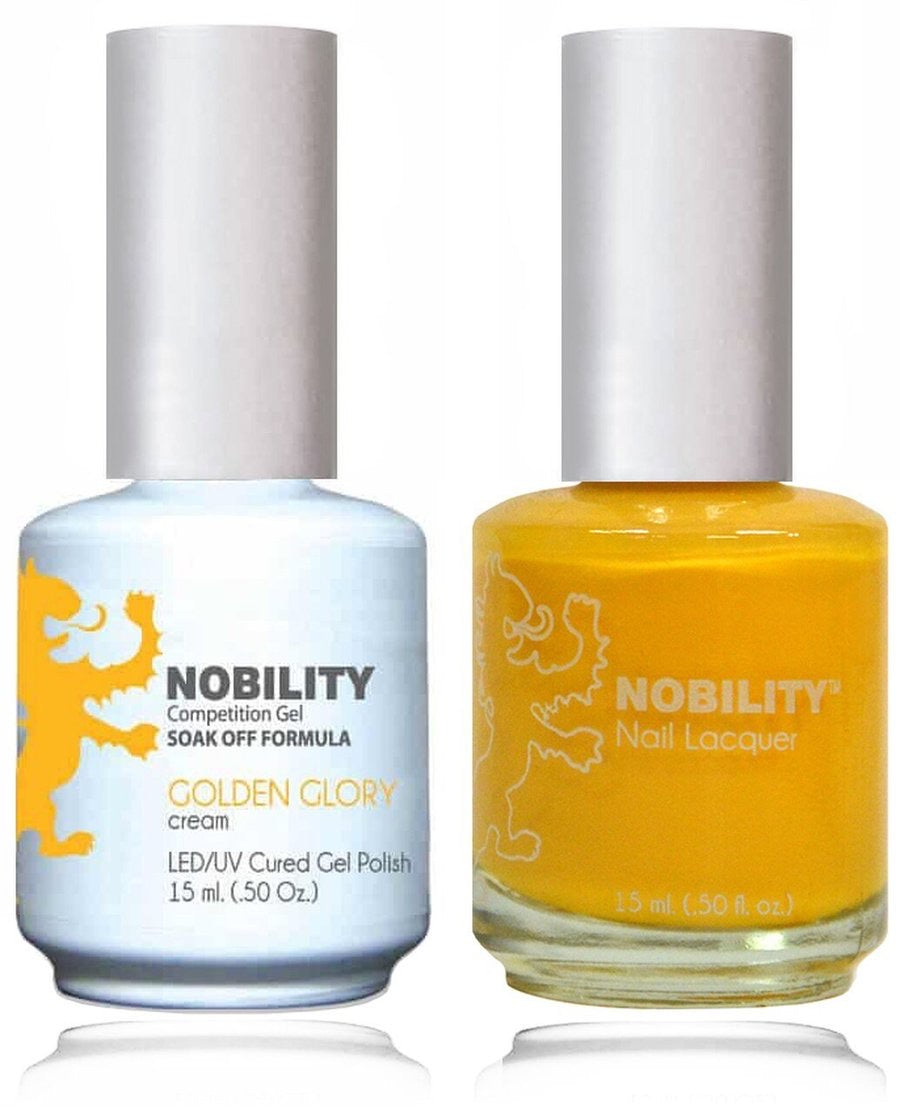 Lechat Nobility Gel Polish & Nail Lacquer - Golden Glory 0.5 oz - #NBCS019 - Premier Nail Supply 