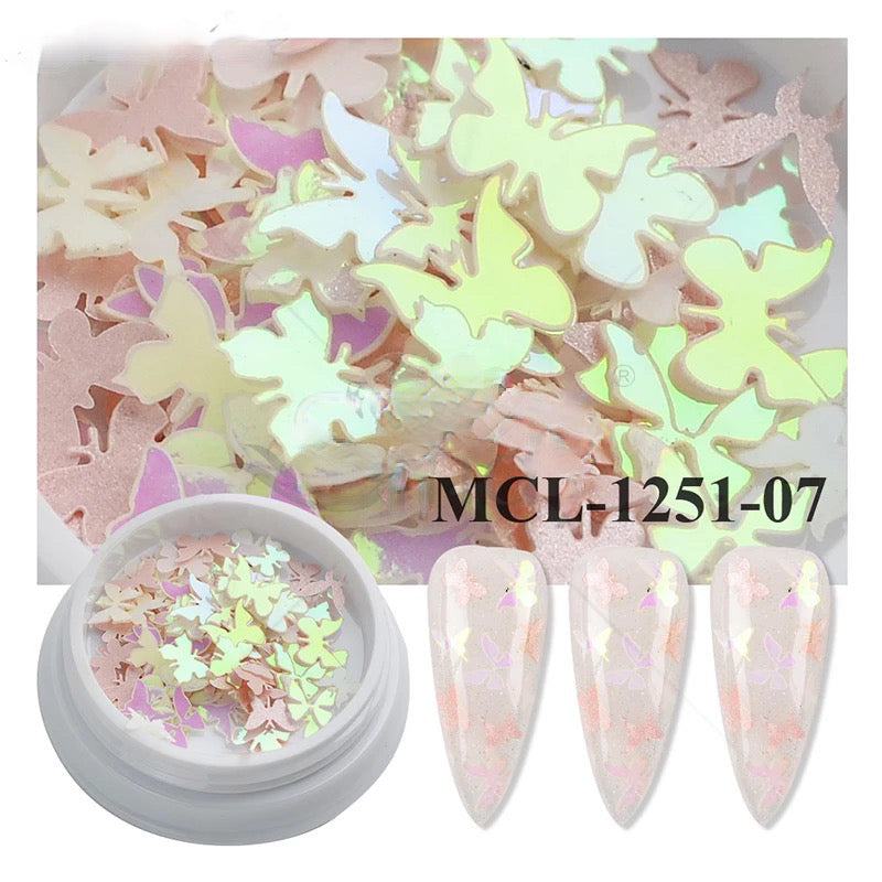 LIGHT PINK 3D BUTTERFLY MLC15107 - Premier Nail Supply 