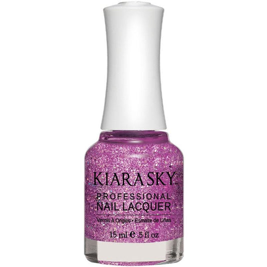 Kiara Sky Nail lacquer - Purple Spark 0.5 oz - #N430 - Premier Nail Supply 