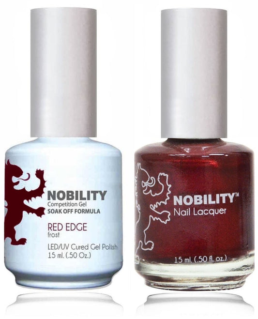 Lechat Nobility Gel Polish & Nail Lacquer - Red Edge 0.5 oz - #NBCS014 - Premier Nail Supply 
