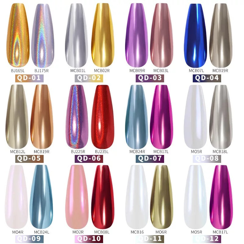 Double Color Solid Chrome Pen QD01-#62102 - Premier Nail Supply 