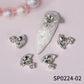 Planet 3D Rhinestone Nail Charm Decoration 6pcs - Premier Nail Supply 