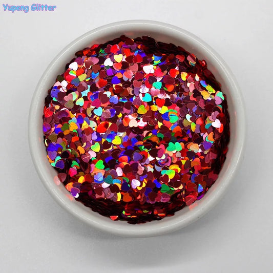 Pink Glitter Hearts Jar - Premier Nail Supply 