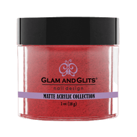 Glam & Glits Acrylic Powder - Red Velvet 1 oz - MA641 - Premier Nail Supply 