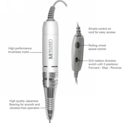 Milken ND770 F UBS PowerBank Portable Nail Drill 25000 RMP - Premier Nail Supply 