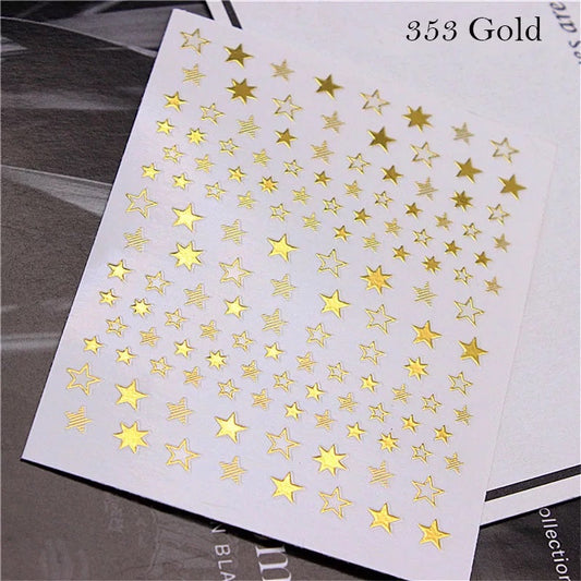 Gold Star Sticker 353 - Premier Nail Supply 