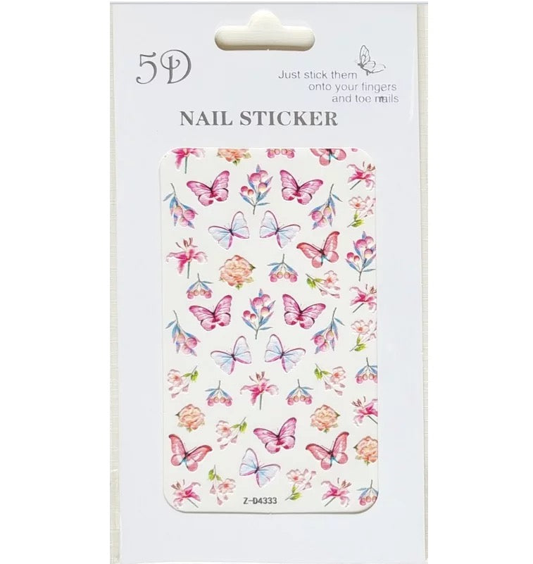 Beautiful Spring Butterfly 5D - ZD4333 - Premier Nail Supply 