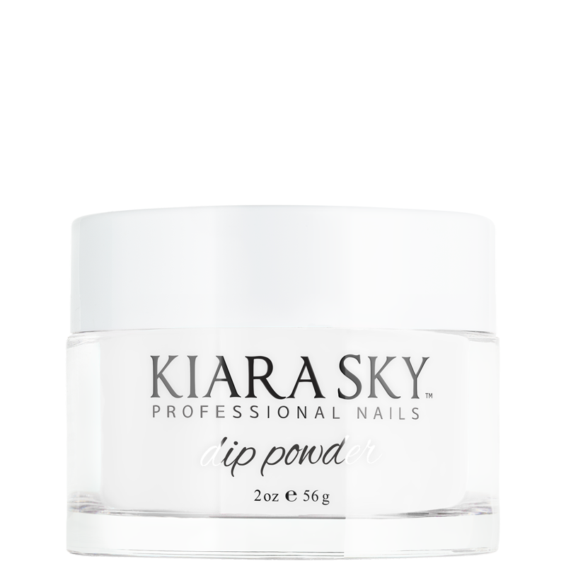 Kiara Sky Dipping Powder - Pure White 2 oz - #D401S - Premier Nail Supply 