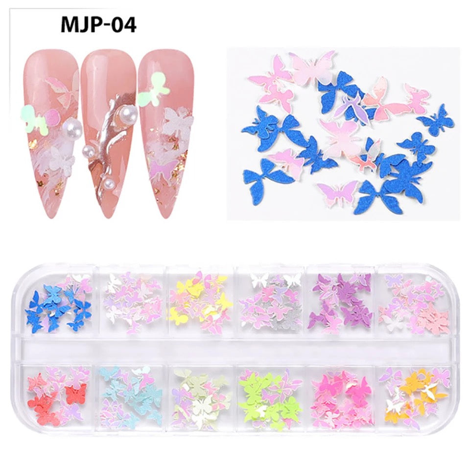 Butterfly decals 12 colors - #NA074 - Premier Nail Supply 