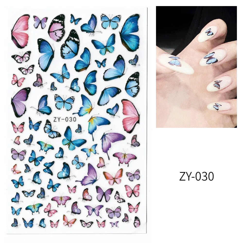 Blue Butterfly ZY030 - Premier Nail Supply 