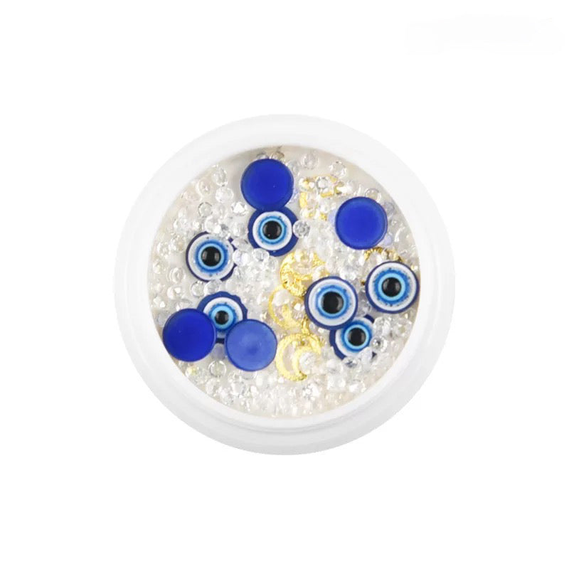 Blue Evil Eyes Nail Charm -BEENC - Premier Nail Supply 