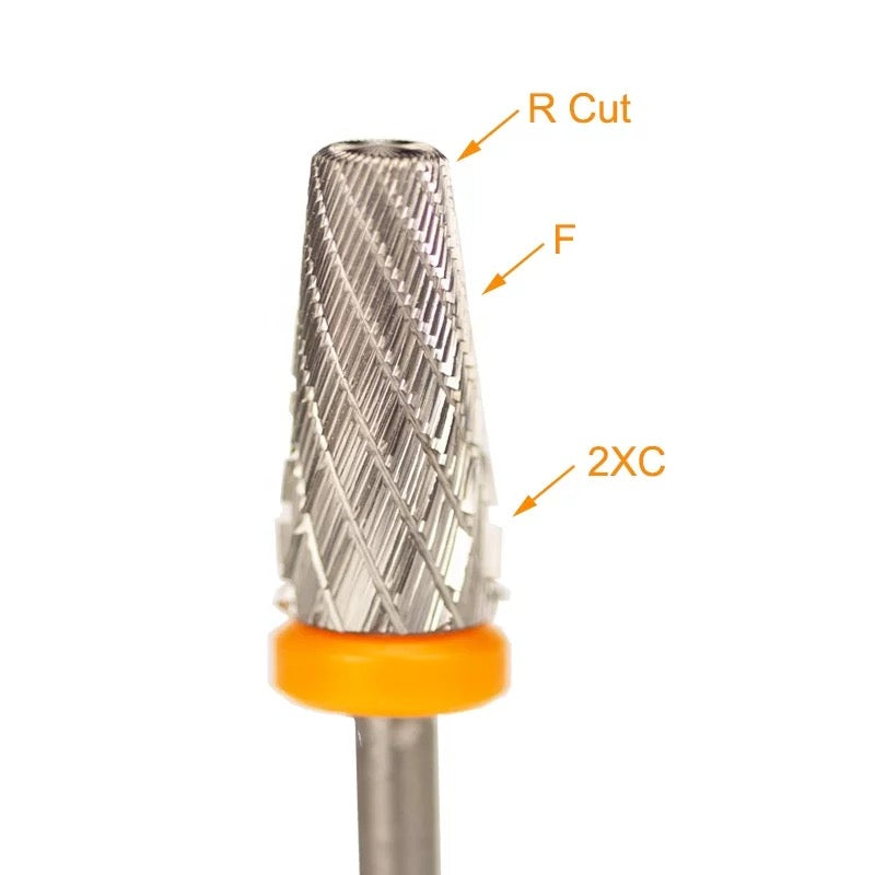 Umbrella Drill Bit 5IN1 - 2XC + XXF - Gold 3/32 - Premier Nail Supply 