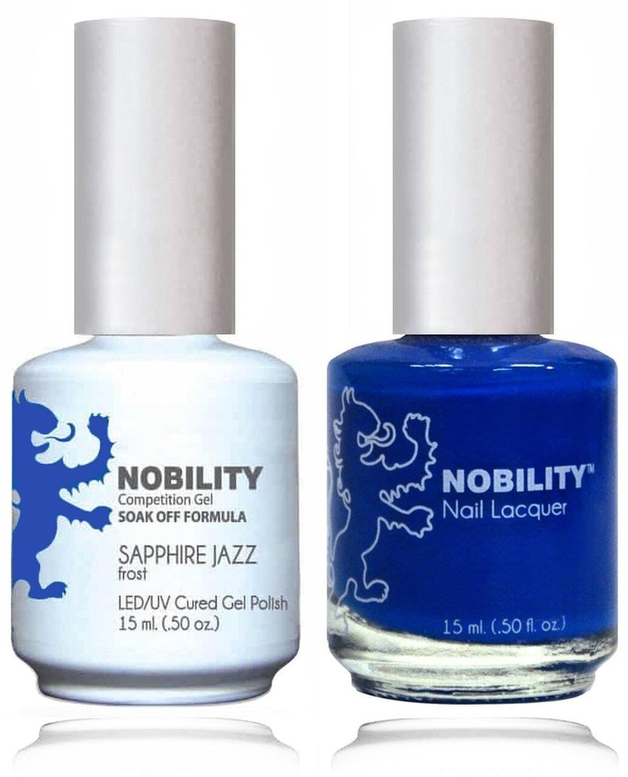 Lechat Nobility Gel Polish & Nail Lacquer - Sapphire Jazz 0.5 oz - #NBCS094 - Premier Nail Supply 