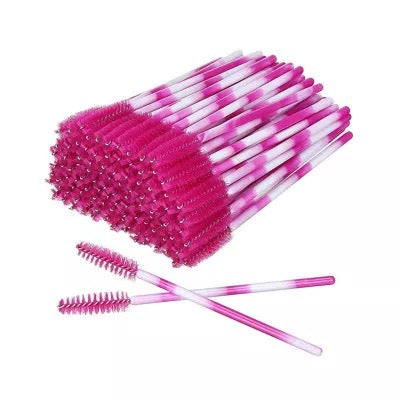 Dark Pink Mascara Brush 50pcs - Premier Nail Supply 