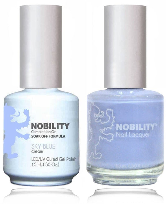Lechat Nobility Gel Polish & Nail Lacquer - Sky Blue 0.5 oz - #NBCS063 - Premier Nail Supply 