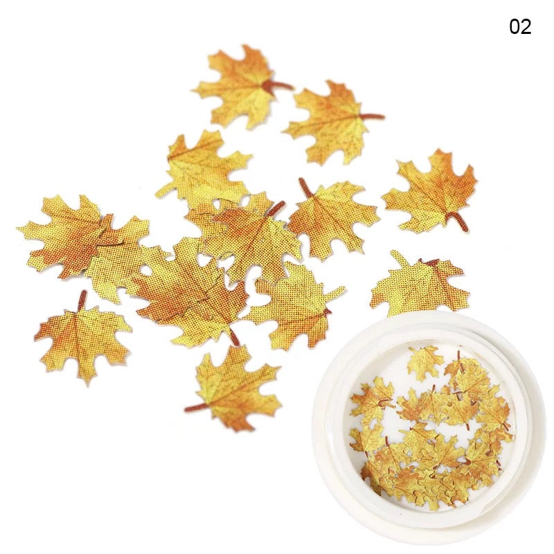 Yellow Autumn leaves YAL02 - Premier Nail Supply 