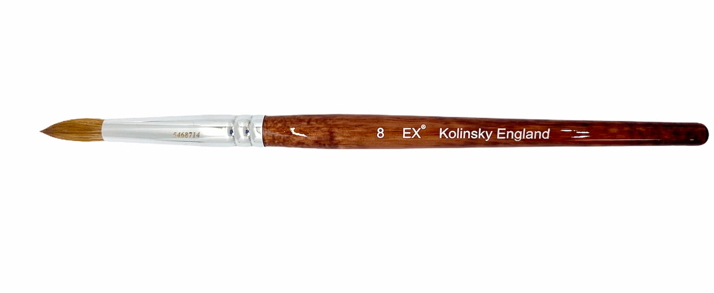 Ex Acrylic Nail Brush Kolinsky Size 08 - BEXS8 - Premier Nail Supply 