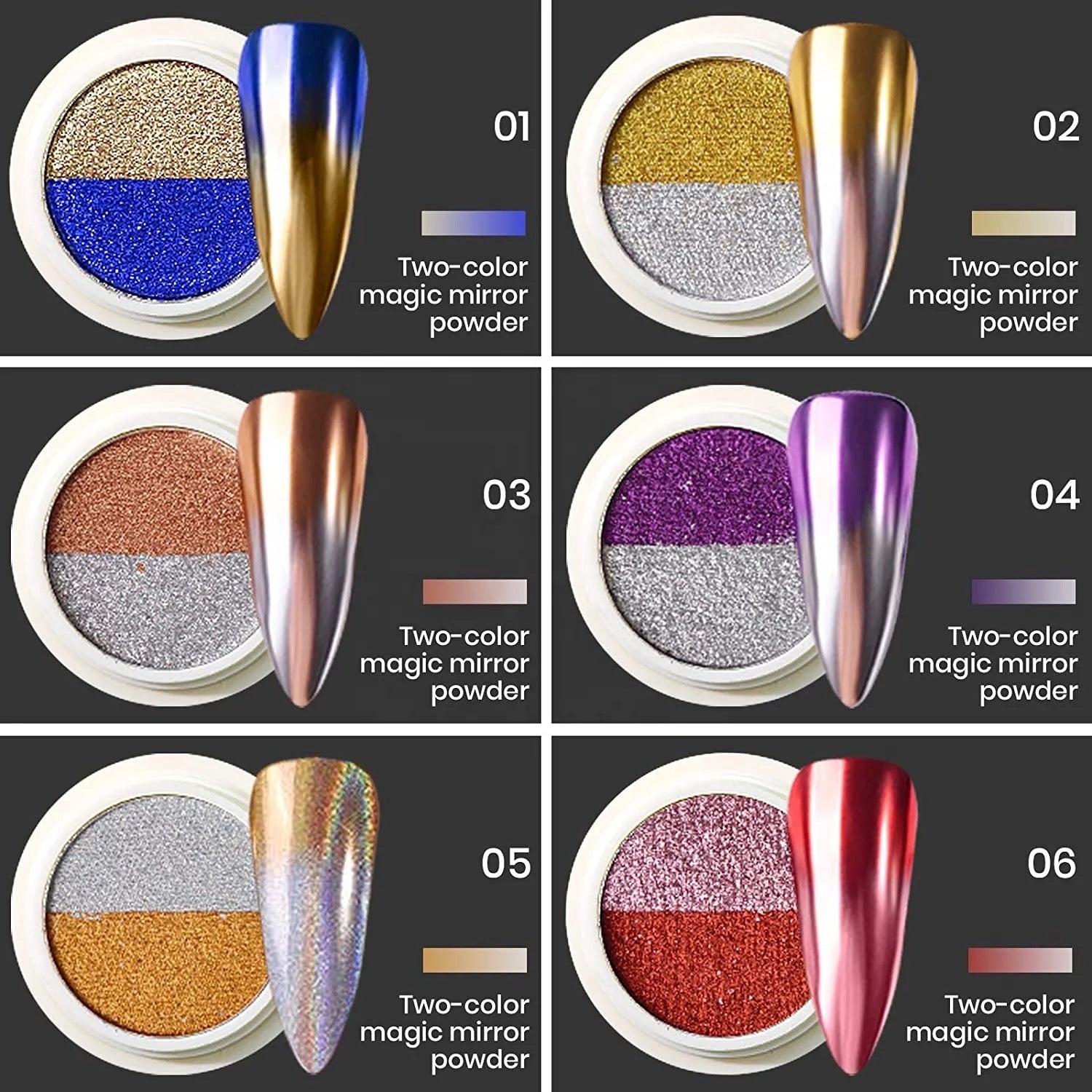 Solid Chrome Pigments Double Magic Effect  - CN20 - Premier Nail Supply 