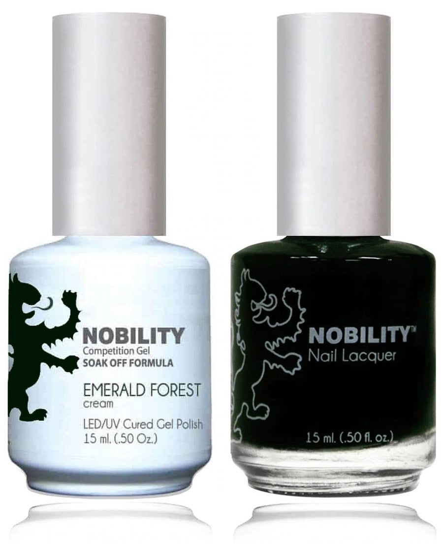 Lechat Nobility Gel Polish & Nail Lacquer - Emerald Forest 0.5 oz - #NBCS047 - Premier Nail Supply 