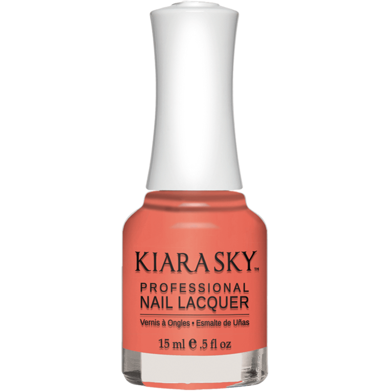 Kiara Sky Nail lacquer - Romantic Coral 0.5 oz - #N490 - Premier Nail Supply 
