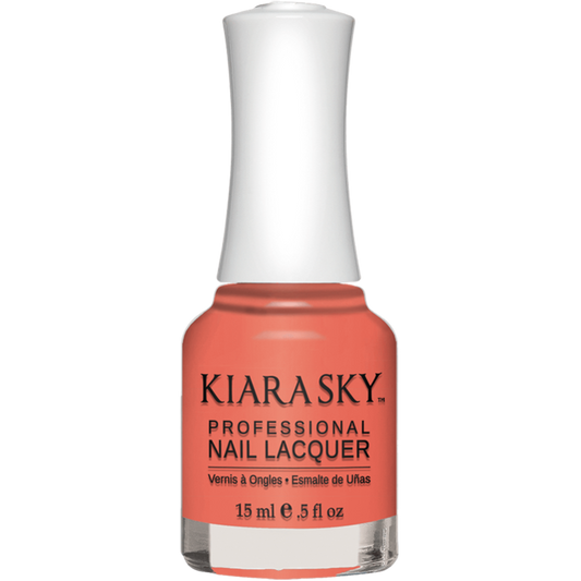 Kiara Sky Nail lacquer - Romantic Coral 0.5 oz - #N490 - Premier Nail Supply 