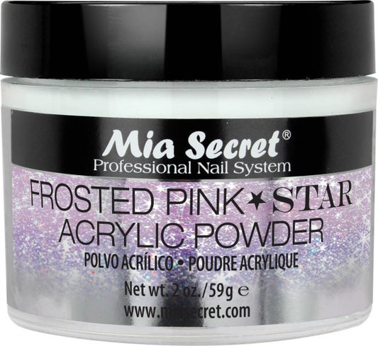 Mia Secret - Frosted  Stars Acrylic Powder 2OZ - #PL430FP-STAR - Premier Nail Supply 