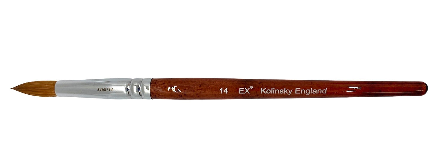 Ex-acrylic nail brush kolinsky size 14 - #BEXS14 - Premier Nail Supply 