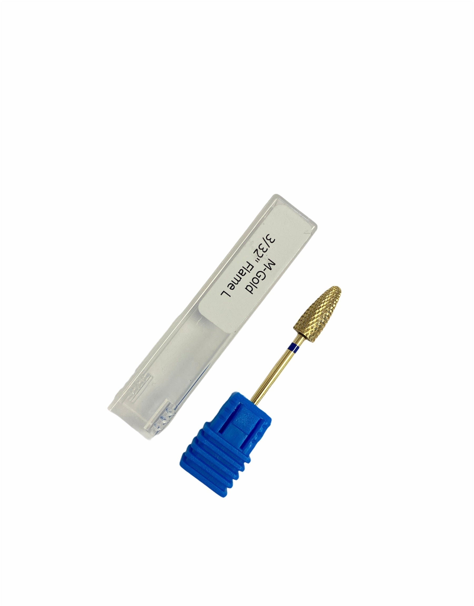 Drill Bit 3/32 Flame L - Medium Gold - Premier Nail Supply 