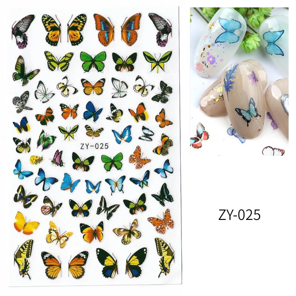 Mix Colorful Butterfly ZY025 - Premier Nail Supply 