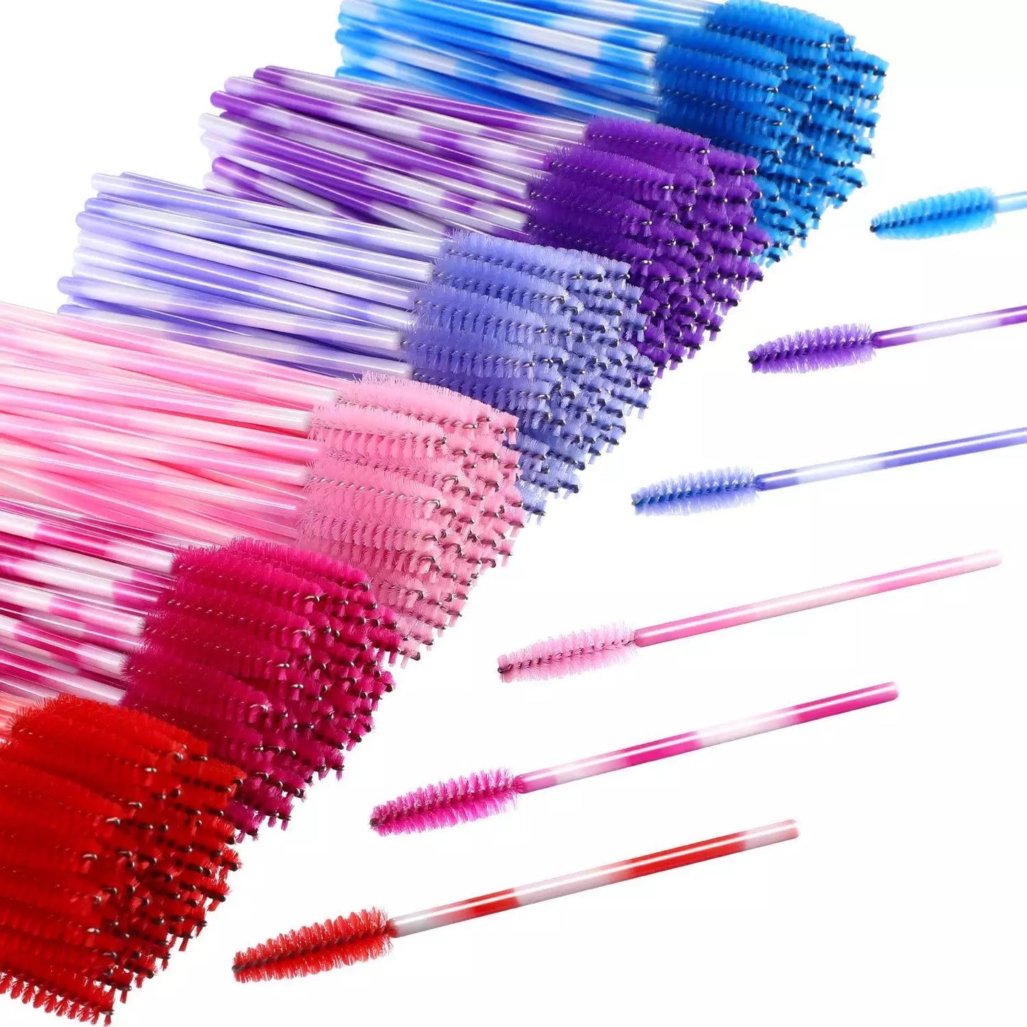 Red Mascara Brush 50pcs - Premier Nail Supply 