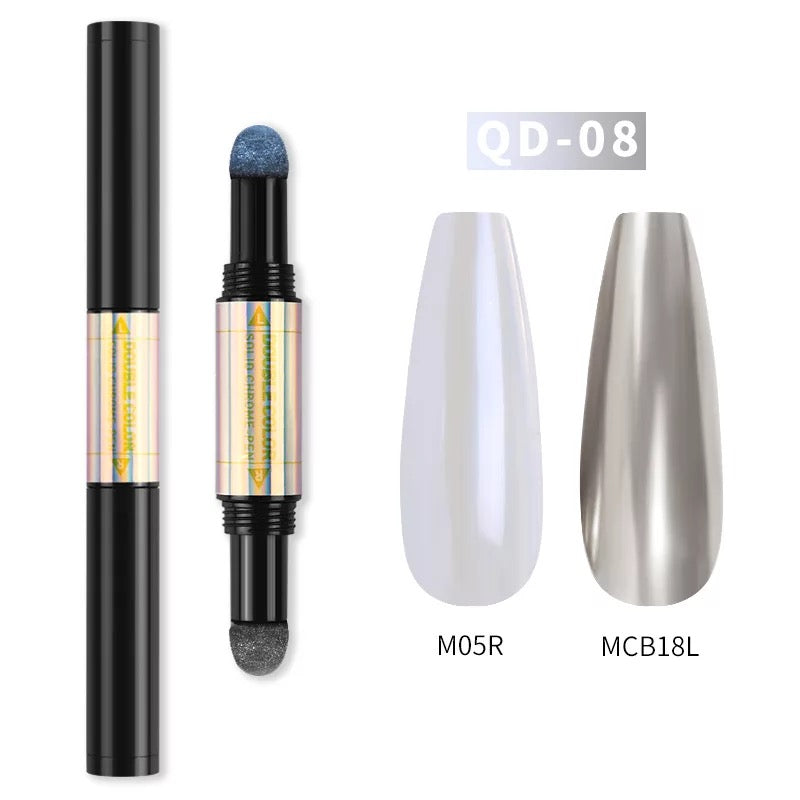 Double Color Solid Chrome Pen QD08-#39734 - Premier Nail Supply 