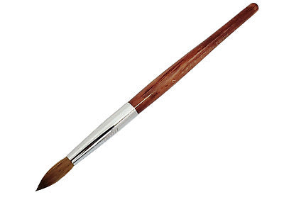 777 Kolinsky - Acrylic Nail Brush Red Wood Size 20 - #777RW20 - Premier Nail Supply 
